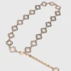 Two-tone Clover chain belt