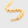Two-tone pearl necklace
