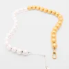 Two-tone pearl necklace