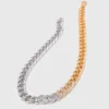 Two-tone rhinestone link necklace Two-tone rhinestone link necklace