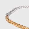 Two-tone rhinestone link necklace Two-tone rhinestone link necklace