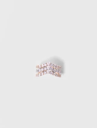 Two-tone rhinestone ring Two-tone rhinestone ring