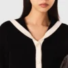 Velvet-effect cardigan Velvet-effect cardigan