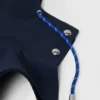 Waterproof drawstring hood