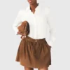 White silk blouse