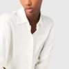 White silk blouse