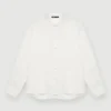 White silk blouse