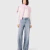 Wide-leg all-over rhinestone jeans Wide-leg all-over rhinestone jeans