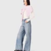 Wide-leg all-over rhinestone jeans Wide-leg all-over rhinestone jeans