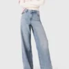 Wide-leg all-over rhinestone jeans Wide-leg all-over rhinestone jeans