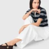Wide-leg cotton trousers Wide-leg cotton trousers