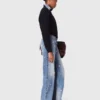 Wide-leg embroidered jeans Wide-leg embroidered jeans