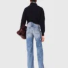 Wide-leg embroidered jeans Wide-leg embroidered jeans