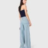 Wide-leg rhinestone jeans Wide-leg rhinestone jeans
