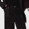 Wide-leg rhinestone jeans Wide-leg rhinestone jeans