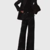 Wide-leg rhinestone jeans Wide-leg rhinestone jeans