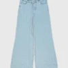 Wide-leg rhinestone jeans Wide-leg rhinestone jeans