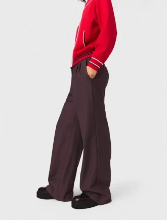 Wide-leg suit trousers
