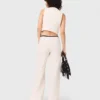 Wide leg tweed-effect trousers Wide leg tweed-effect trousers