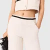Wide leg tweed-effect trousers Wide leg tweed-effect trousers