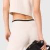 Wide leg tweed-effect trousers Wide leg tweed-effect trousers