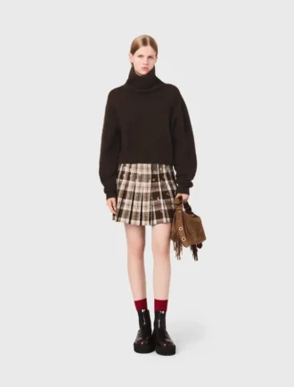 Yak blend roll-neck sweater