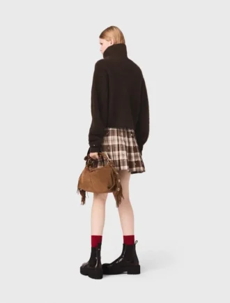 Yak blend roll-neck sweater