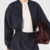 Zipped mix wool bomber Zipped mix wool bomber