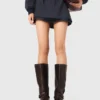 Zipped mix wool bomber Zipped mix wool bomber