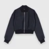 Zipped mix wool bomber Zipped mix wool bomber