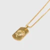 Zodiac sign plaque necklace Zodiac sign plaque necklace