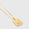 Zodiac sign plaque necklace Zodiac sign plaque necklace