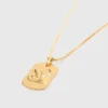 Zodiac sign plaque necklace Zodiac sign plaque necklace