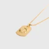 Zodiac sign plaque necklace Zodiac sign plaque necklace