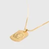Zodiac sign plaque necklace Zodiac sign plaque necklace