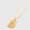 Zodiac sign plaque necklace Zodiac sign plaque necklace