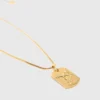 Zodiac sign plaque necklace Zodiac sign plaque necklace
